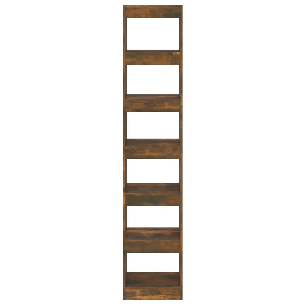 Boekenkast/Kamerscherm 40X30X198 Cm Gerookt Eikenkleurig