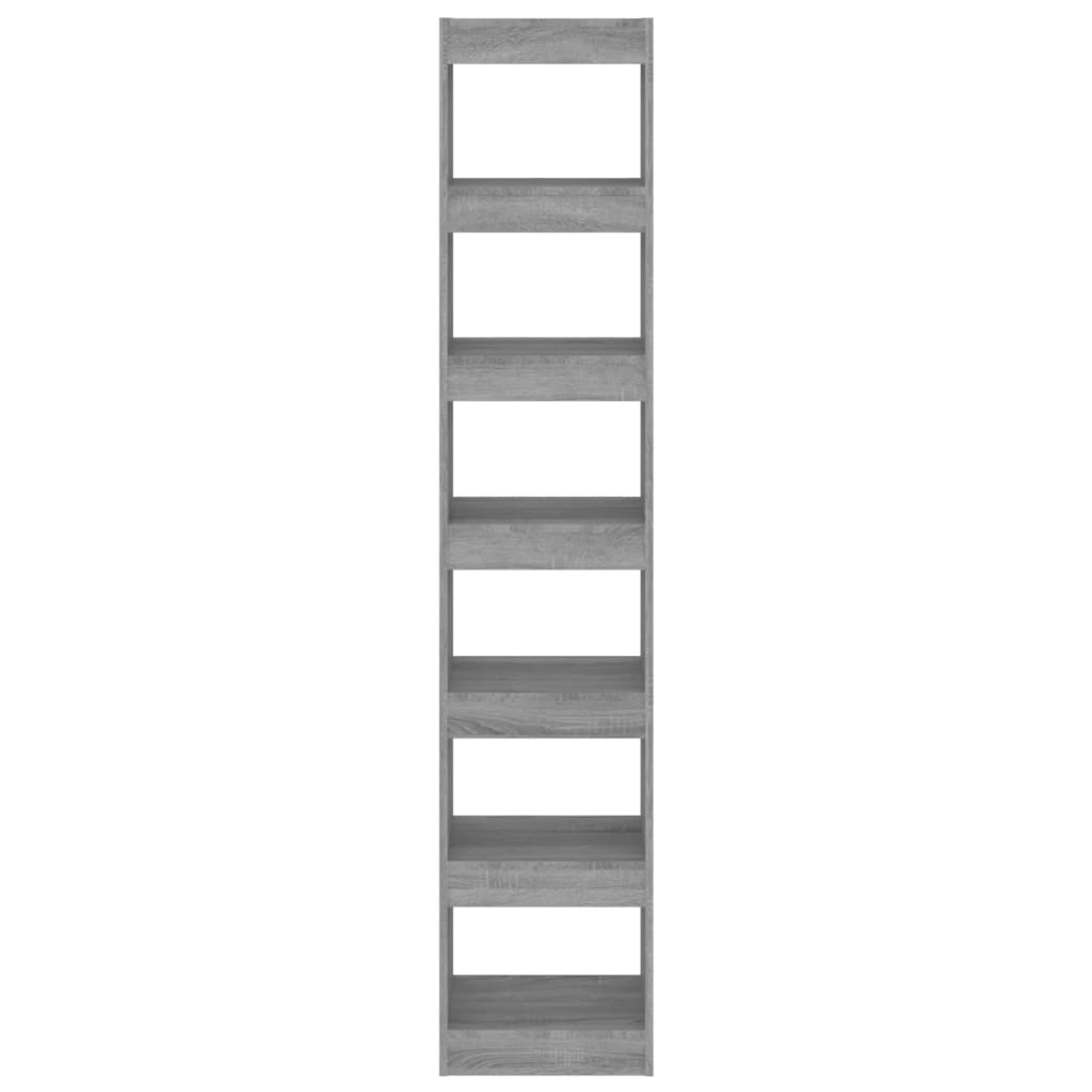 Boekenkast/Kamerscherm 40X30X198 Cm Grijs Sonoma Eikenkleurig