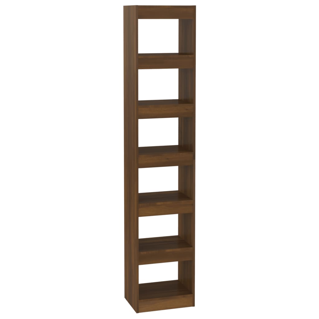 Boekenkast/Kamerscherm 40X30X198 Cm Bruineikenkleurig