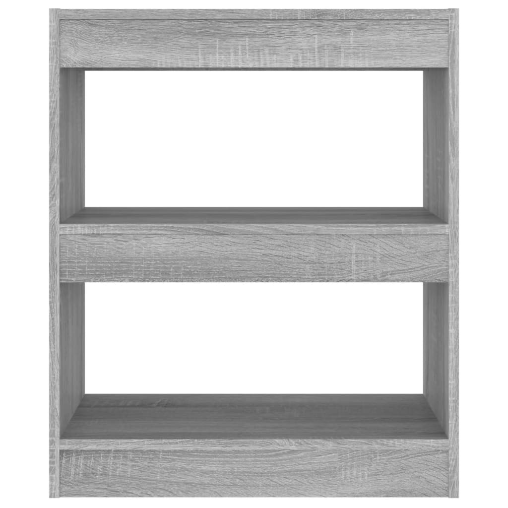 Boekenkast/Kamerscherm 60X30X72 Cm Grijs Sonoma Eikenkleurig