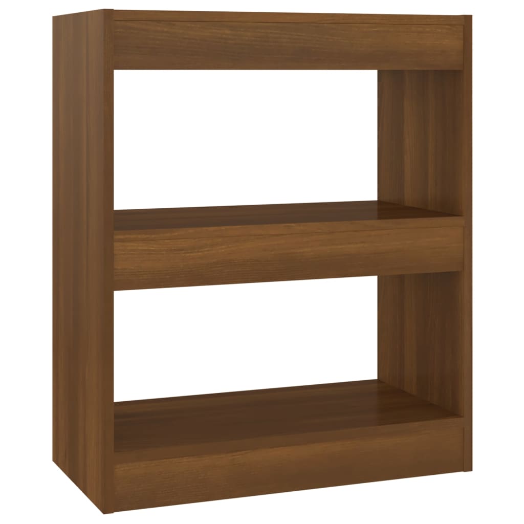 Boekenkast/Kamerscherm 60X30X72 Cm Bruineikenkleurig