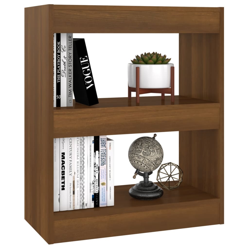 Boekenkast/Kamerscherm 60X30X72 Cm Bruineikenkleurig