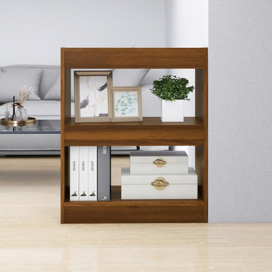 Boekenkast/Kamerscherm 60X30X72 Cm Bruineikenkleurig