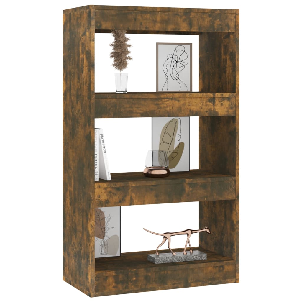 Boekenkast/Kamerscherm 60X30X103 Cm Spaanplaat Gerookt Eiken