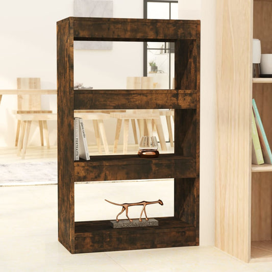 Boekenkast/Kamerscherm 60X30X103 Cm Spaanplaat Gerookt Eiken