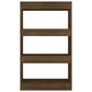 Boekenkast/Kamerscherm 60X30X103 Cm Bruineikenkleurig