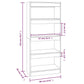 Boekenkast/Kamerscherm 60X30X135 Cm Bewerkt Hout Bruineiken