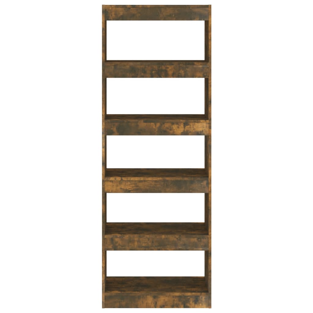 Boekenkast/Kamerscherm 60X30X166 Cm Spaanplaat Gerookt Eiken