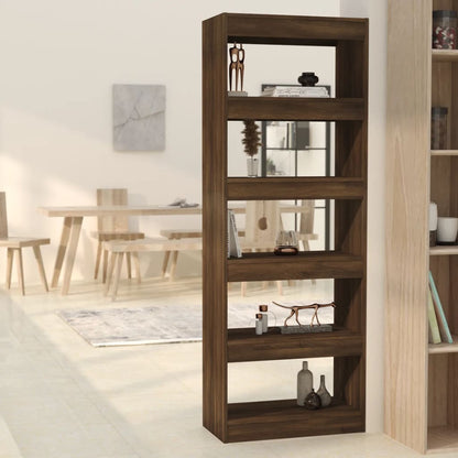 Boekenkast/Kamerscherm 60X30X166 Cm Spaanplaat Bruineikenkleur