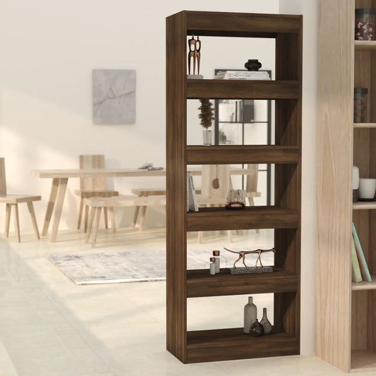 Boekenkast/Kamerscherm 60X30X166 Cm Spaanplaat Bruineikenkleur