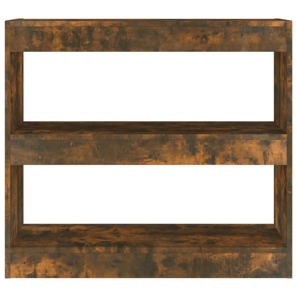 Boekenkast/Kamerscherm 80X30X72 Cm Gerookt Eikenkleurig