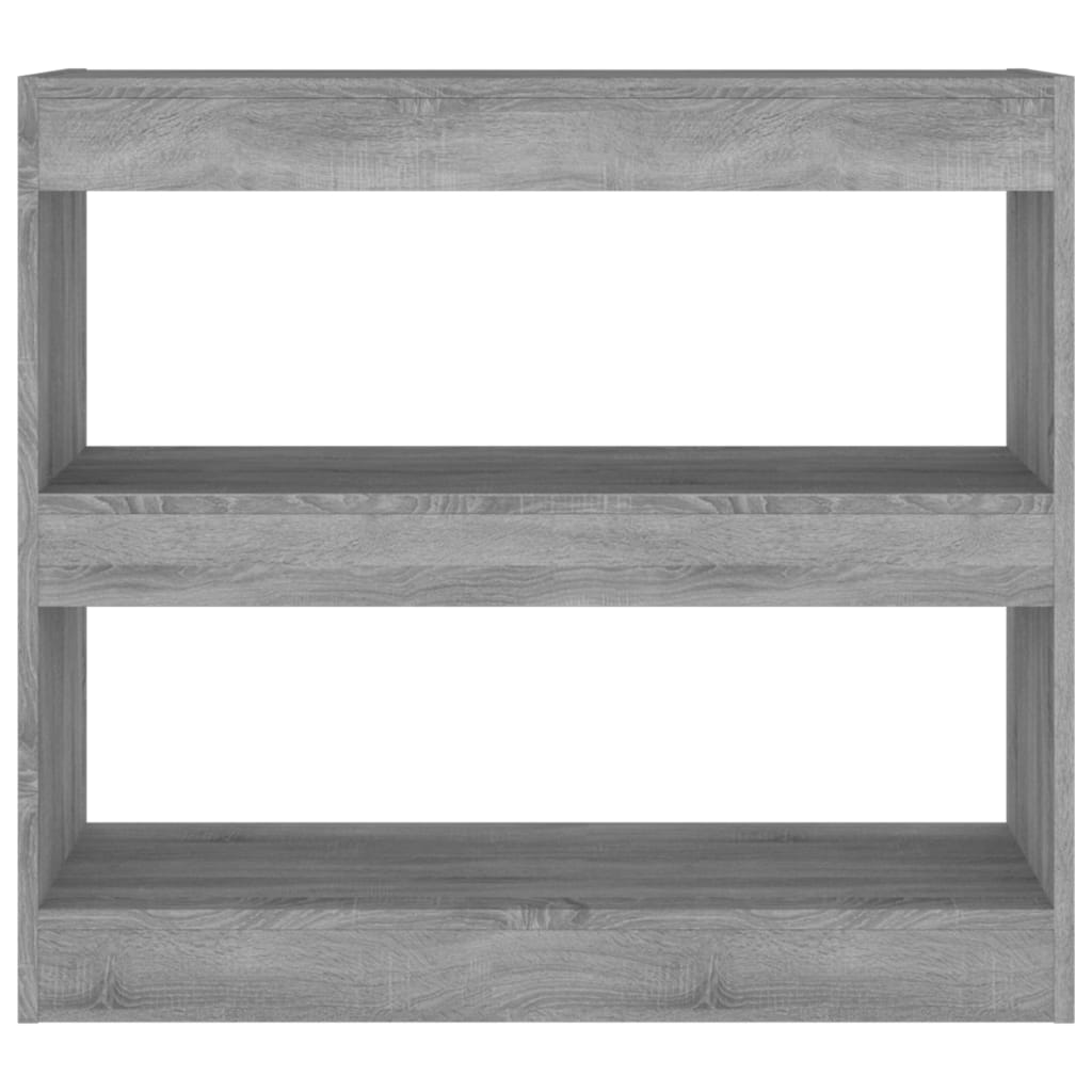 Boekenkast/Kamerscherm 80X30X72 Cm Grijs Sonoma Eikenkleurig