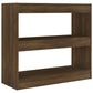 Boekenkast/Kamerscherm 80X30X72 Cm Bruineikenkleurig