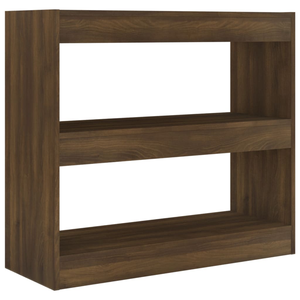 Boekenkast/Kamerscherm 80X30X72 Cm Bruineikenkleurig