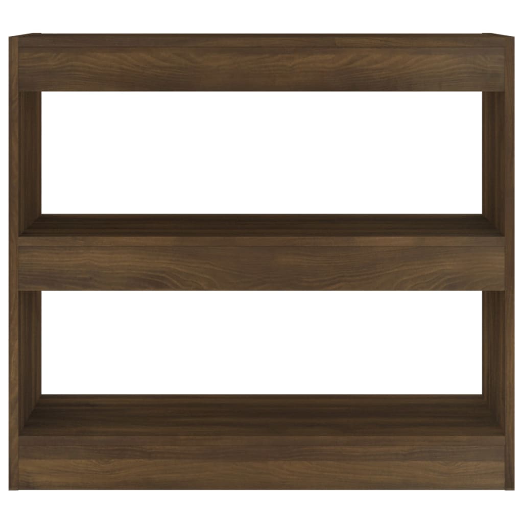 Boekenkast/Kamerscherm 80X30X72 Cm Bruineikenkleurig