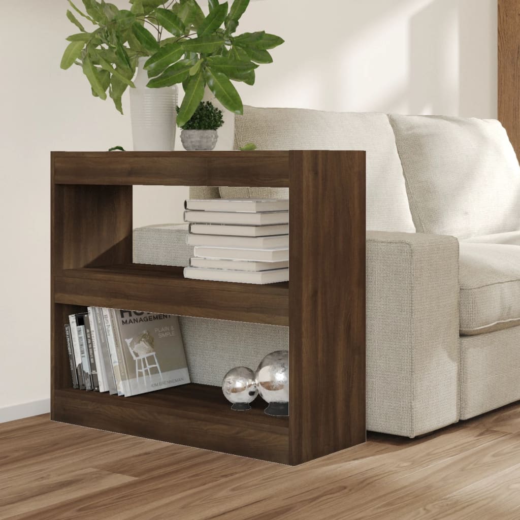 Boekenkast/Kamerscherm 80X30X72 Cm Bruineikenkleurig