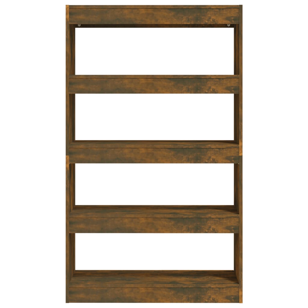 Boekenkast/Kamerscherm 80X30X135 Cm Spaanplaat Gerookt Eiken