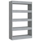 Boekenkast/Kamerscherm 80X30X135 Cm Spaanplaat Grijs Sonoma