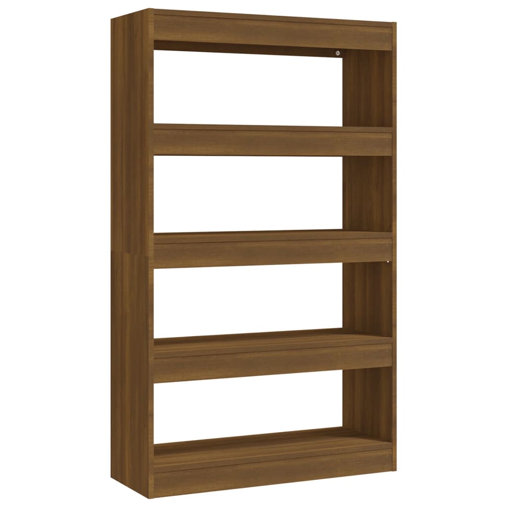 Boekenkast/Kamerscherm 80X30X135 Cm Spaanplaat Bruineikenkleur