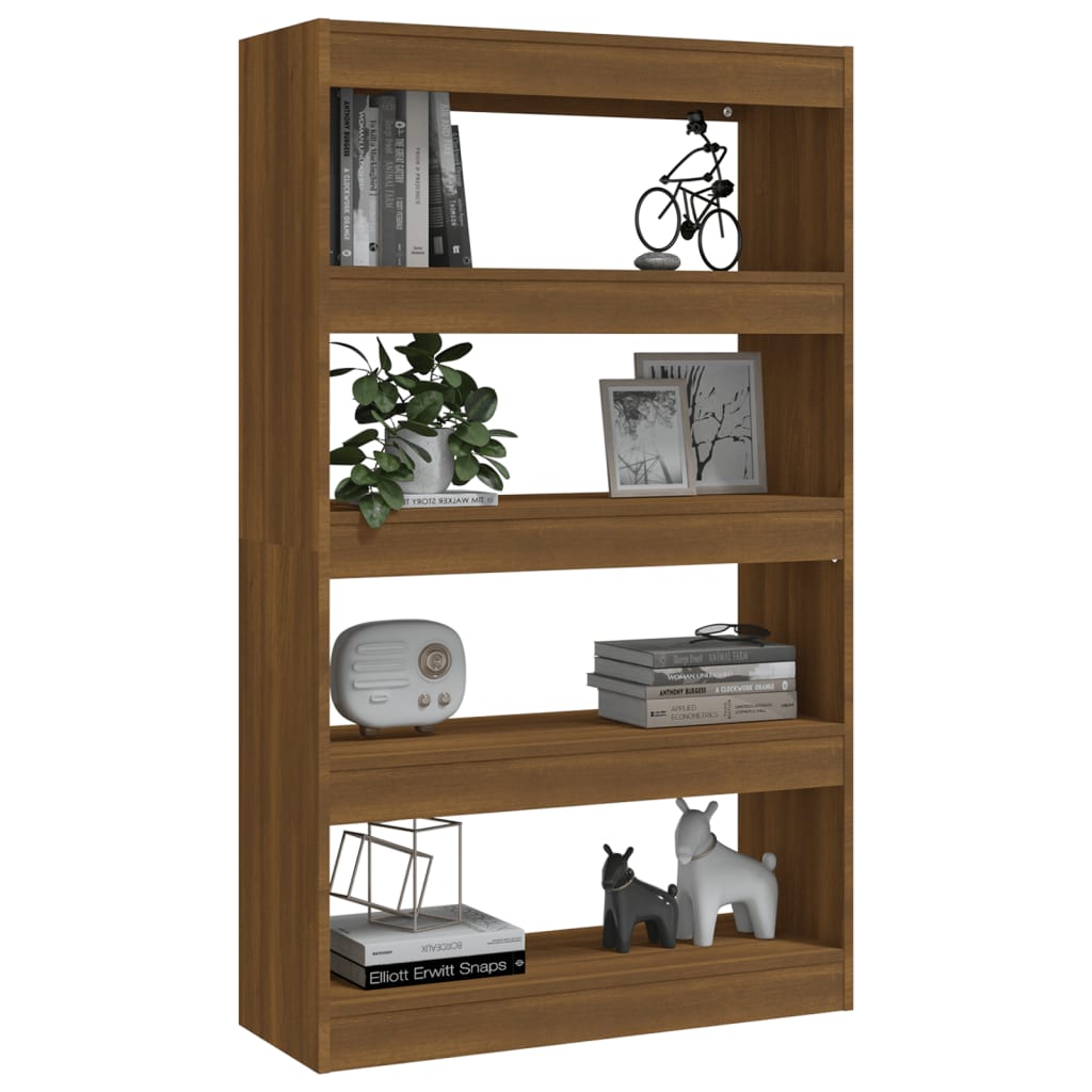Boekenkast/Kamerscherm 80X30X135 Cm Spaanplaat Bruineikenkleur