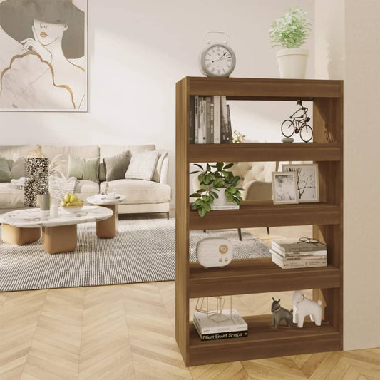 Boekenkast/Kamerscherm 80X30X135 Cm Spaanplaat Bruineikenkleur