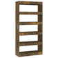 Boekenkast/Kamerscherm 80X30X166 Cm Spaanplaat Gerookt Eiken