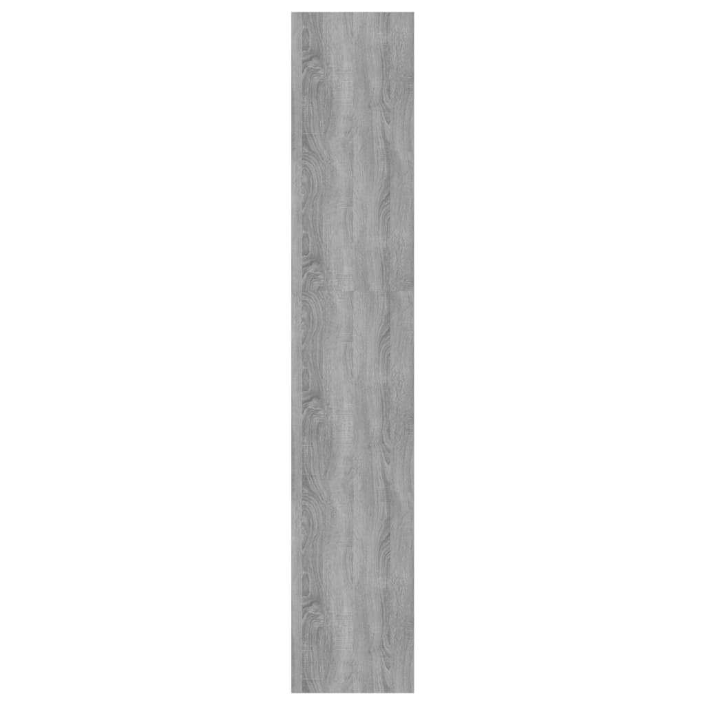 Boekenkast/Kamerscherm 80X30X166 Cm Spaanplaat Grijs Sonoma