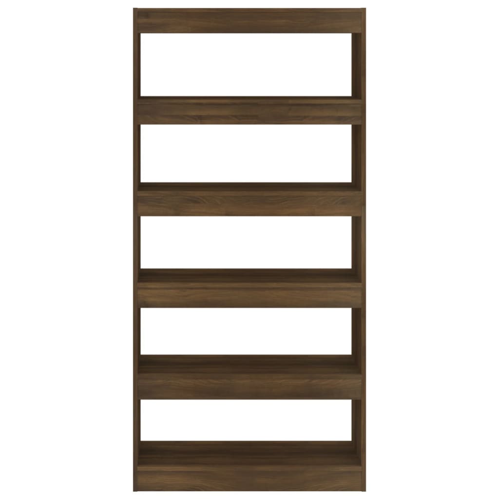Boekenkast/Kamerscherm 80X30X166 Cm Spaanplaat Bruineikenkleur