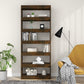 Boekenkast/Kamerscherm 80X30X198 Cm Spaanplaat Gerookt Eiken
