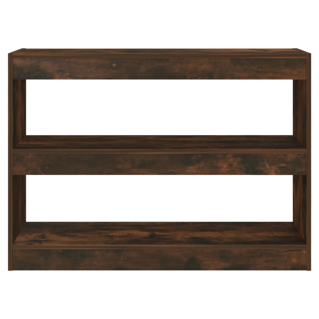 Boekenkast/Kamerscherm 100X30X72 Cm Gerookt Eikenkleurig