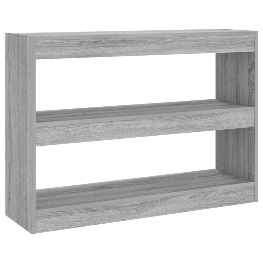 Boekenkast/Kamerscherm 100X30X72 Cm Grijs Sonoma Eikenkleurig