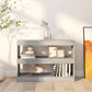 Boekenkast/Kamerscherm 100X30X72 Cm Grijs Sonoma Eikenkleurig