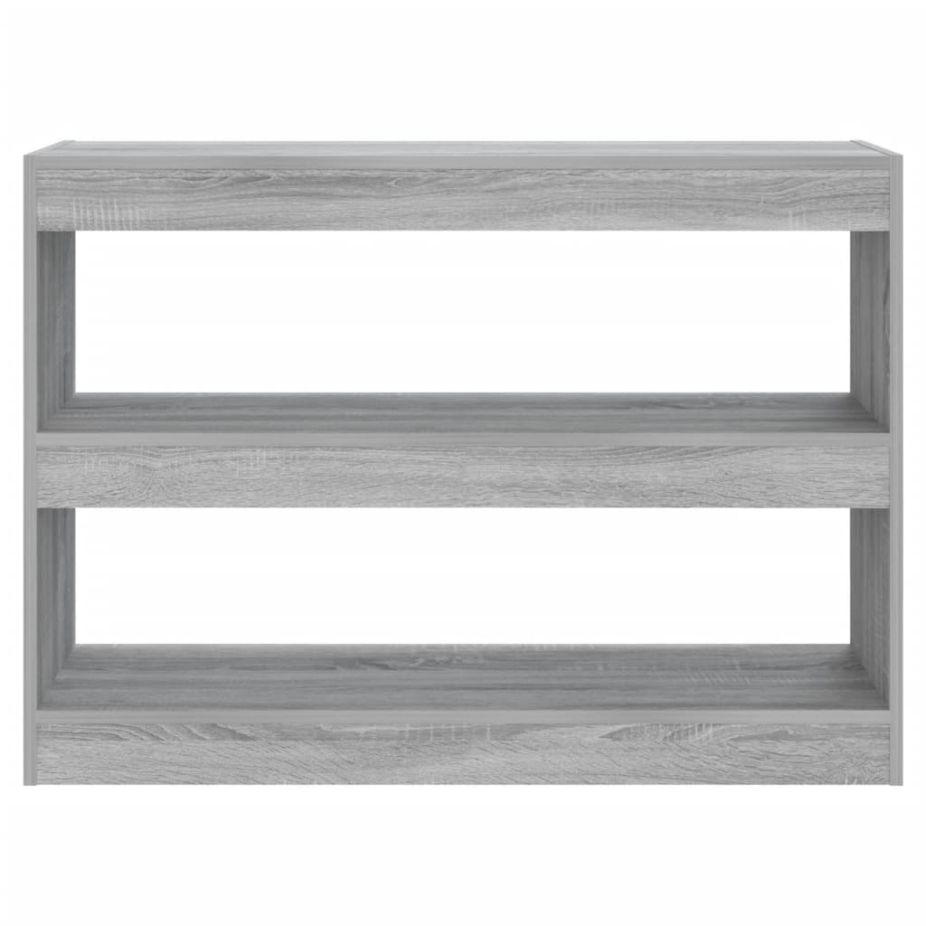 Boekenkast/Kamerscherm 100X30X72 Cm Grijs Sonoma Eikenkleurig