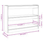 Boekenkast/Kamerscherm 100X30X72 Cm Bruineikenkleurig