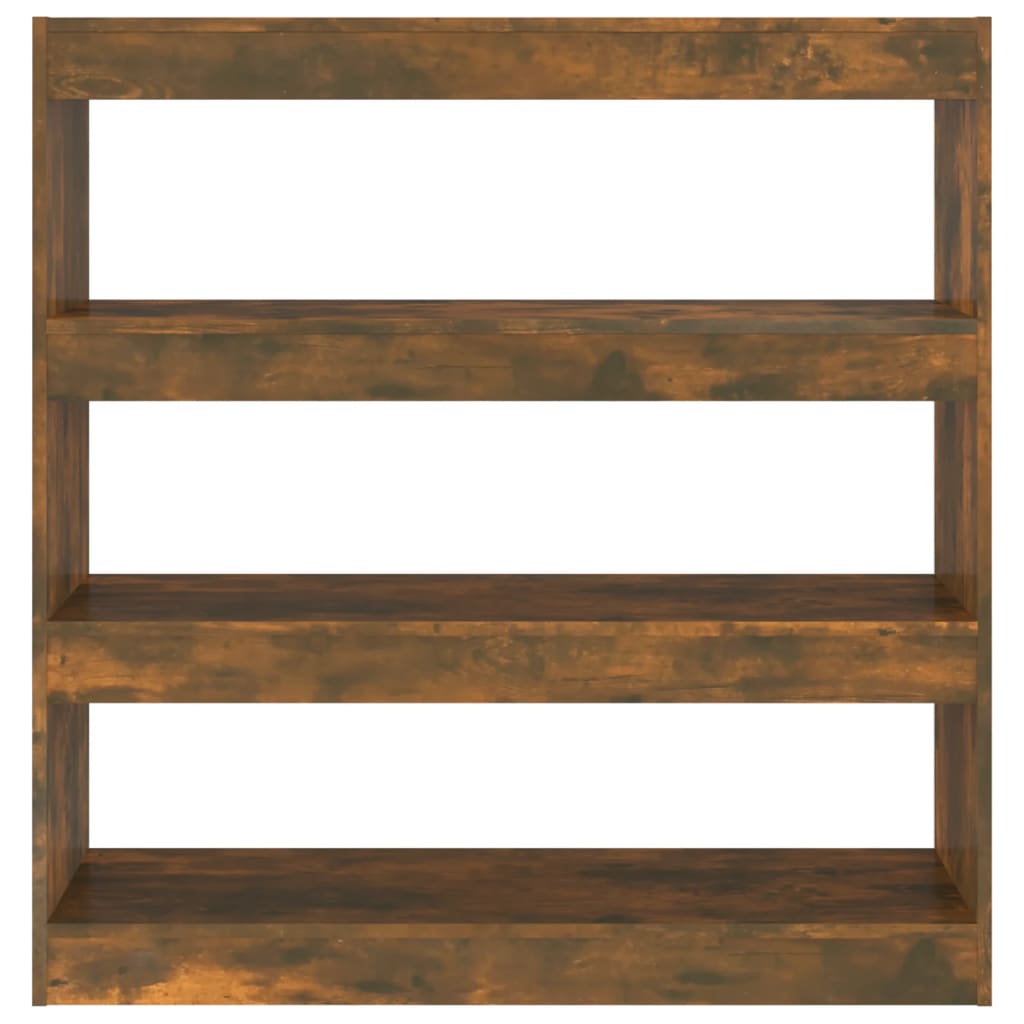 Boekenkast/Kamerscherm 100X30X103 Cm Gerookt Eikenkleurig