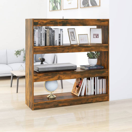 Boekenkast/Kamerscherm 100X30X103 Cm Gerookt Eikenkleurig