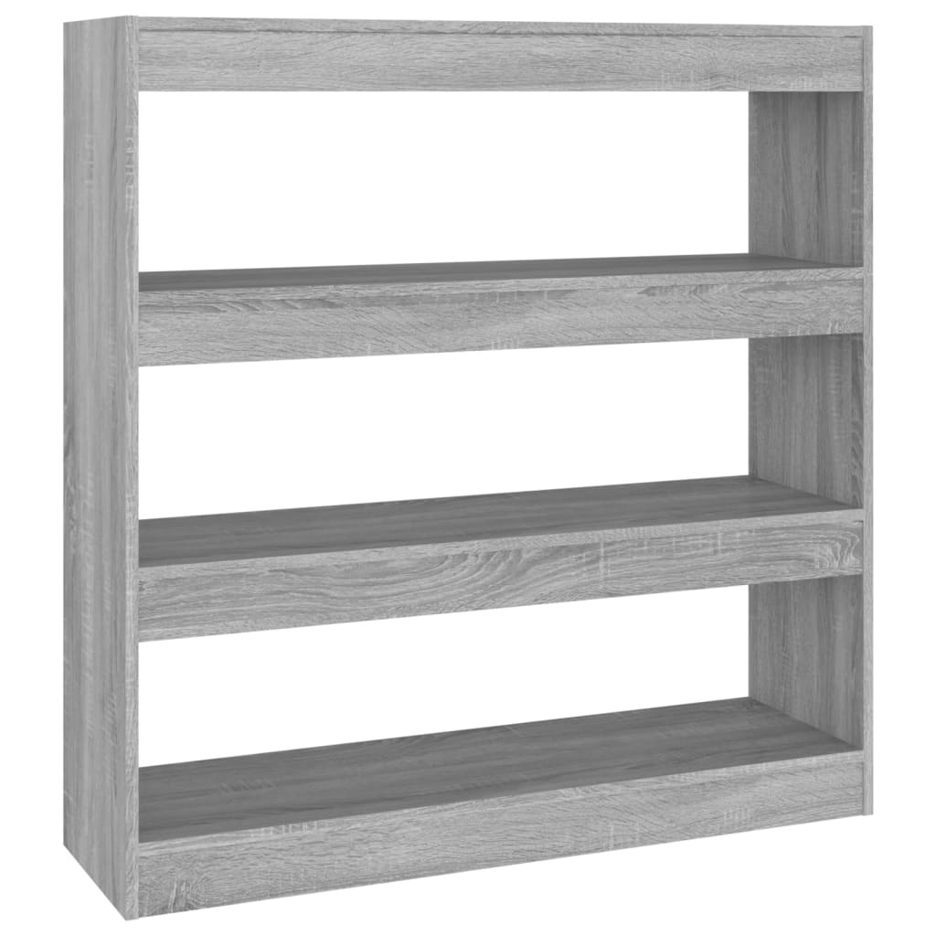 Boekenkast/Kamerscherm 100X30X103 Cm Grijs Sonoma Eikenkleurig