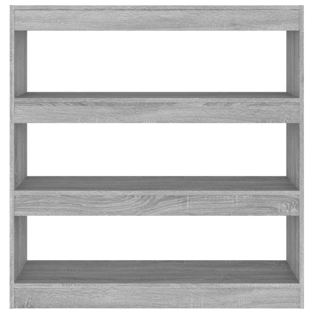 Boekenkast/Kamerscherm 100X30X103 Cm Grijs Sonoma Eikenkleurig