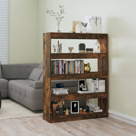 Boekenkast/Kamerscherm 100X30X135 Cm Gerookt Eikenkleurig