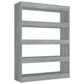 Boekenkast/Kamerscherm 100X30X135 Cm Grijs Sonoma Eikenkleurig
