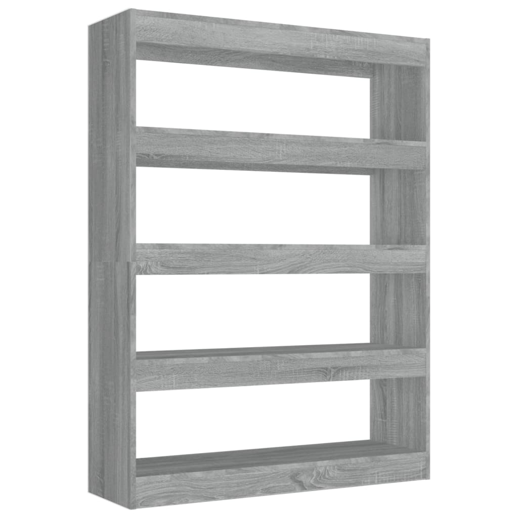 Boekenkast/Kamerscherm 100X30X135 Cm Grijs Sonoma Eikenkleurig