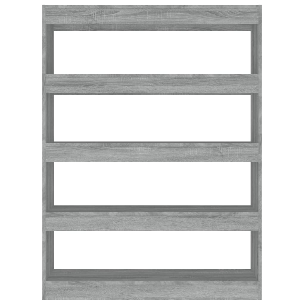 Boekenkast/Kamerscherm 100X30X135 Cm Grijs Sonoma Eikenkleurig