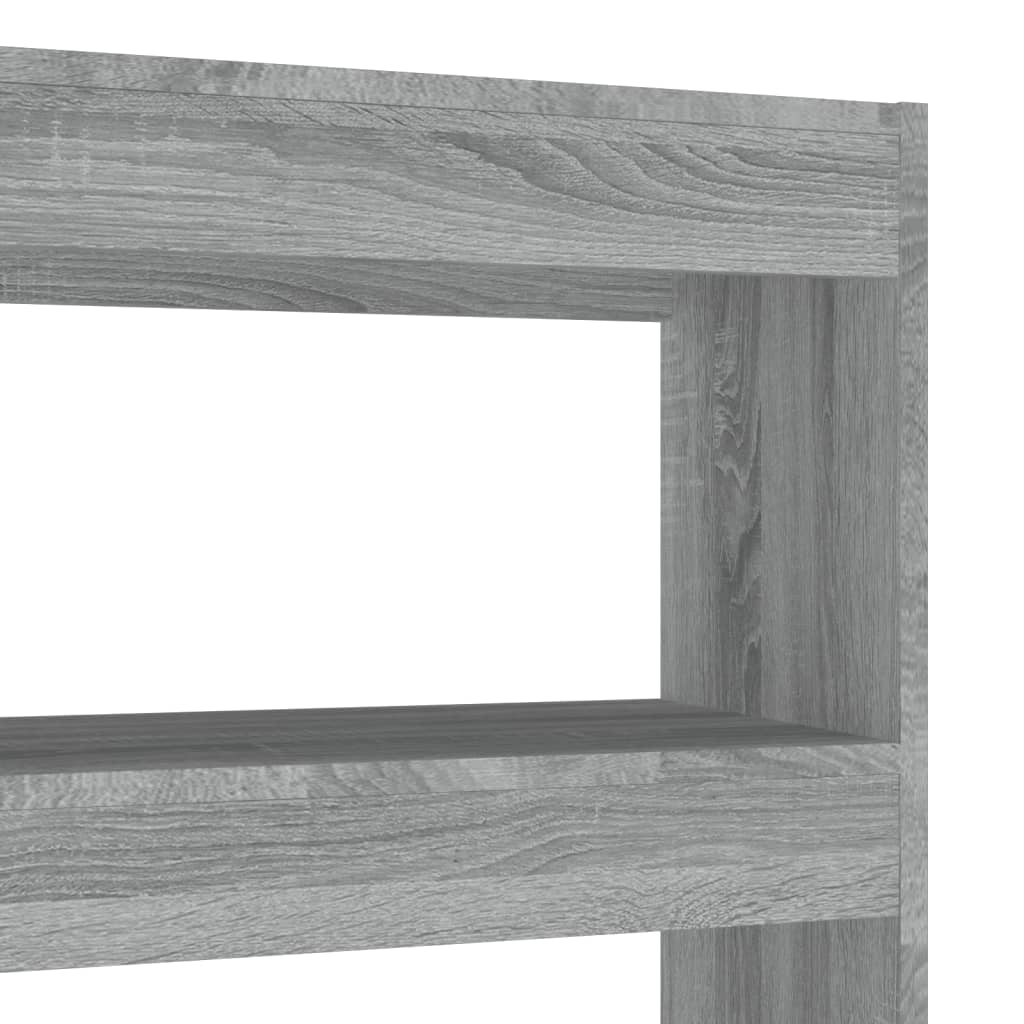Boekenkast/Kamerscherm 100X30X135 Cm Grijs Sonoma Eikenkleurig