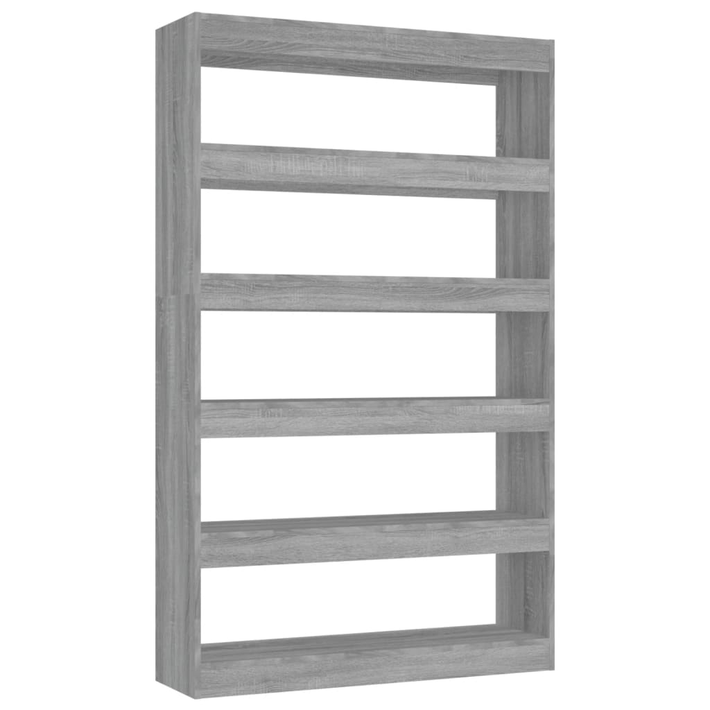 Boekenkast/Kamerscherm 100X30X166 Cm Grijs Sonoma Eikenkleurig
