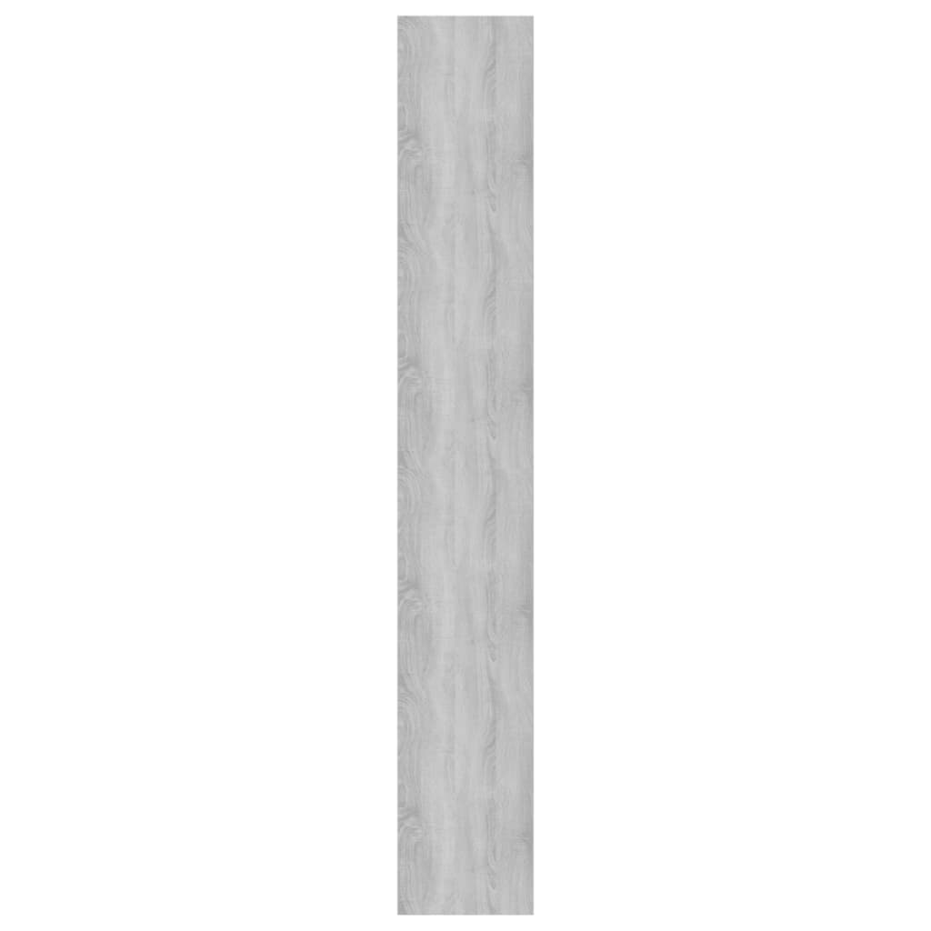 Boekenkast/Kamerscherm 100X30X198 Cm Bewerkt Hout Grijs Sonoma