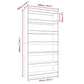 Boekenkast/Kamerscherm 100X30X198 Cm Bewerkt Hout Bruineiken