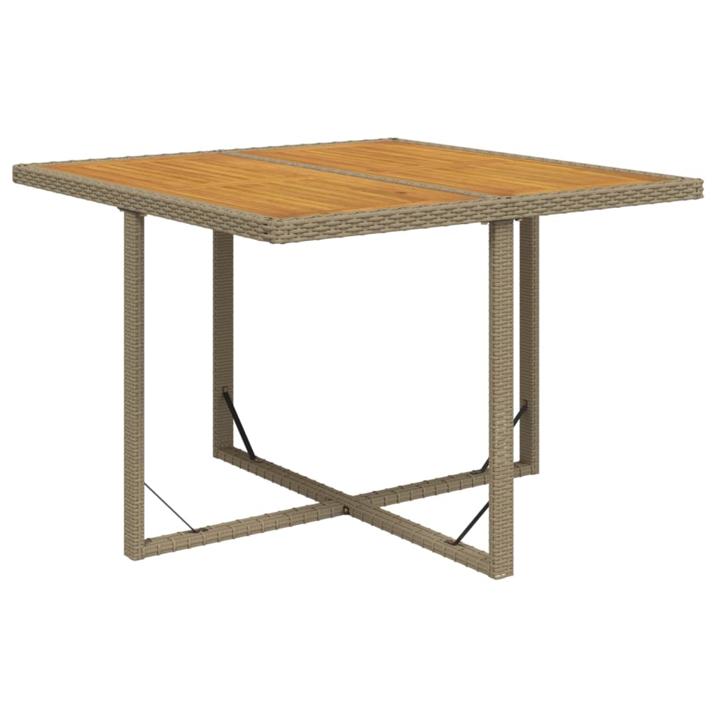 5-Delige Tuinset Met Kussens Poly Rattan Beige