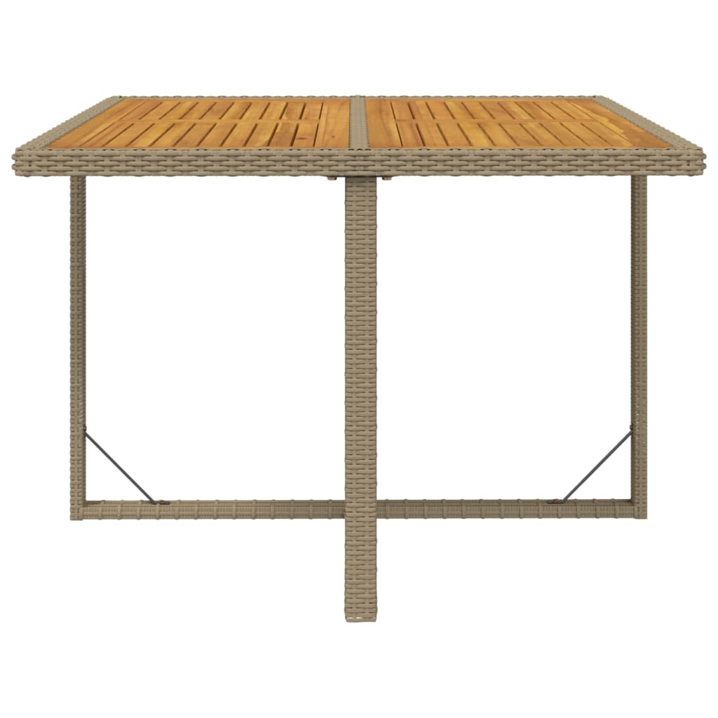 5-Delige Tuinset Met Kussens Poly Rattan Beige
