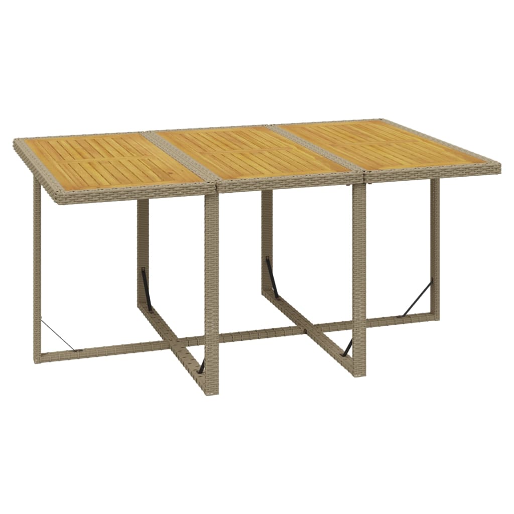 11-Delige Tuinset Met Kussens Poly Rattan Beige