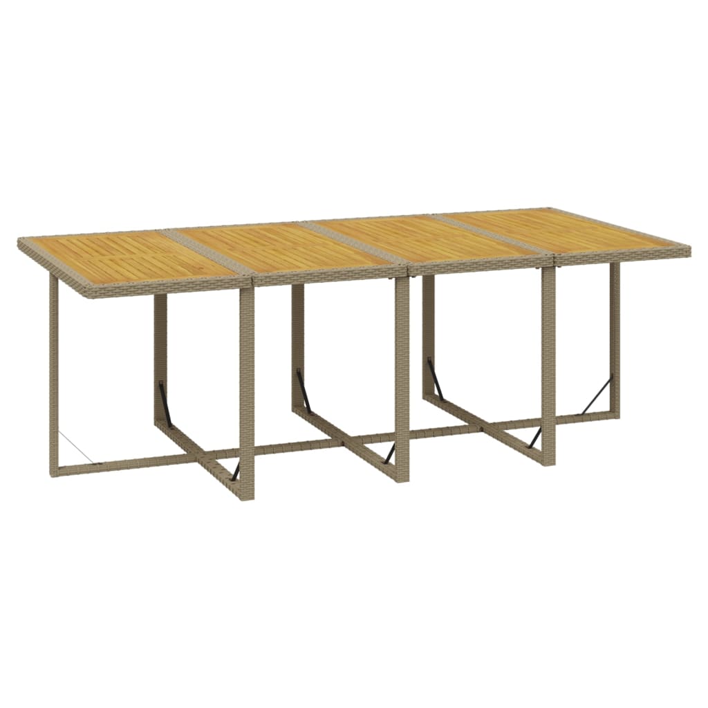 9-Delige Tuinset Met Kussens Poly Rattan Beige
